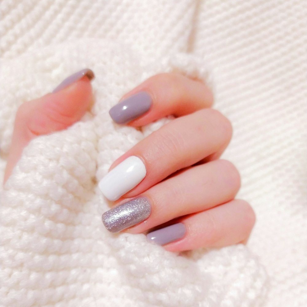 Finished nail art detail